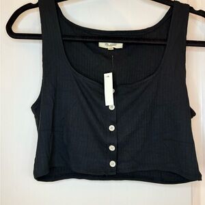 MADEWELL Ribbed bralette tank top, sz Large NWT